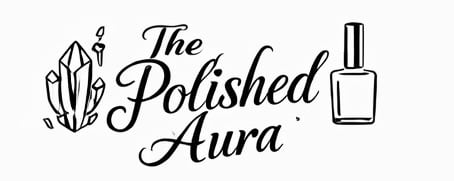 Polished Aura - Horizontal Logo - Black on White